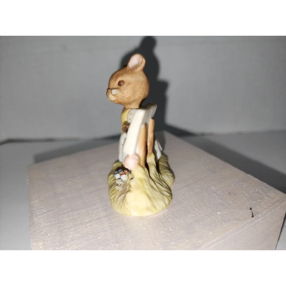Vintage Enesco Mouse Mice are Nice‎ Teacher Bisque Figure 1976 Taiwan